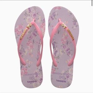 LoveShackFancy x Havaianas Floral Flip Flops